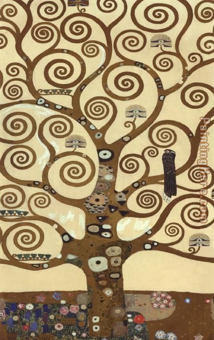 Gustav Klimt The Tree of Life (gold foil)